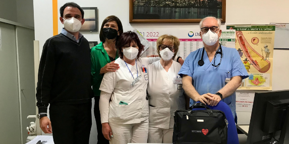 Consegna CardioPad Pro all'Ospedale di Susa
