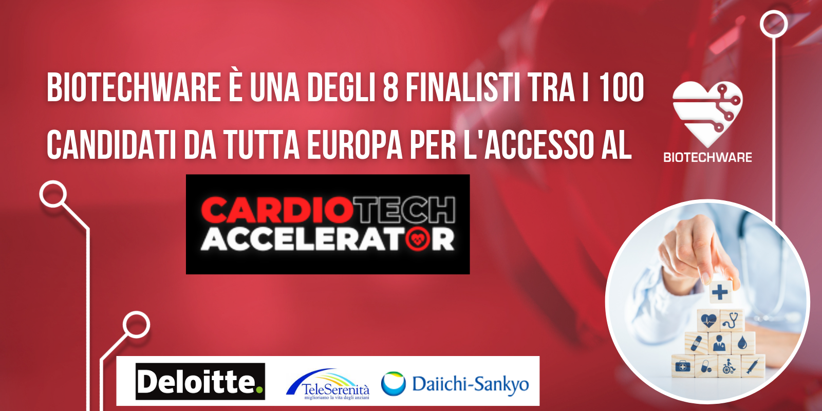 CardioTech Accelerator: Biotechware tra le 8 finaliste
